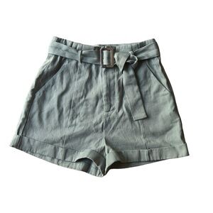 nasty gal mint shorts with belt